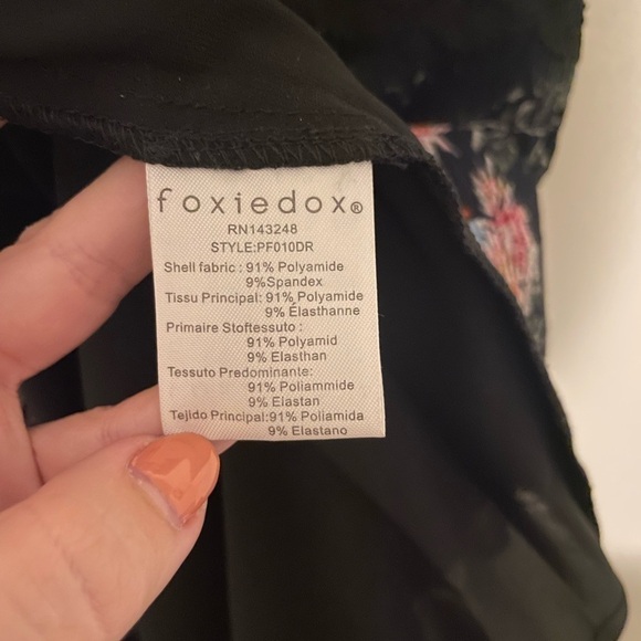 Foxiedox Juniper Floral High Neck Mini Dress Size Small - Picture 8 of 10